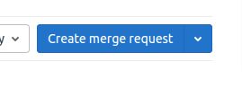 Screenshot of the Create merge request button